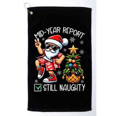 Christmas In July Mid Year Report Still Naughty Funny Golf Towel