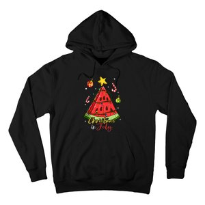 Christmas In July Watermelon Tree Hoodie