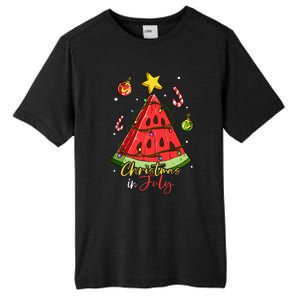 Christmas In July Watermelon Tree Tall Fusion ChromaSoft Performance T-Shirt