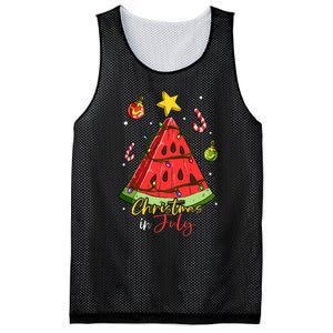 Christmas In July Watermelon Tree Mesh Reversible Basketball Jersey Tank