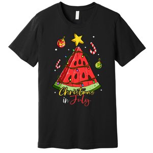 Christmas In July Watermelon Tree Premium T-Shirt