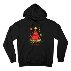 Christmas In July Watermelon Tree Tall Hoodie