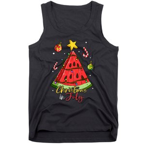 Christmas In July Watermelon Tree Tank Top