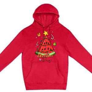 Christmas In July Watermelon Tree Premium Pullover Hoodie