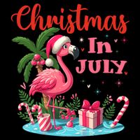 Christmas In July Flamingo Santa Hat Impact Tech Backpack