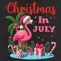 Christmas In July Flamingo Santa Hat 11oz C Handle Ceramic Mug