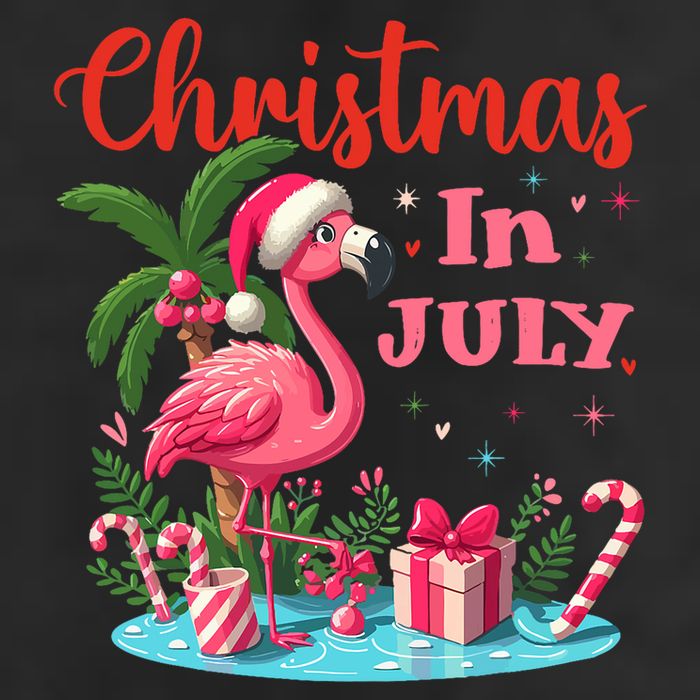 Christmas In July Flamingo Santa Hat 11oz C Handle Ceramic Mug