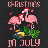 Christmas In July Flamingo Wearing Santa Hat 11oz C Handle Ceramic Mug