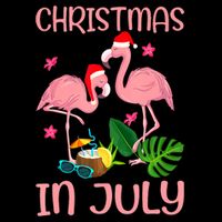 Christmas In July Flamingo Wearing Santa Hat 16 in Basic Backpack
