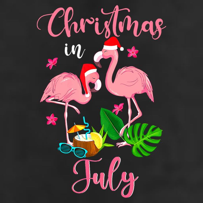 Christmas In July Flamingo With Santa Hat Adult Drive Performance Visor