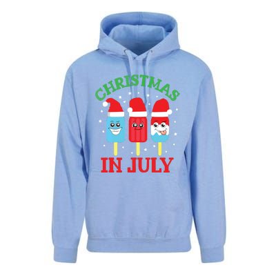 Christmas In July Shirts Ice Pops Santa Funny Unisex Surf Hoodie