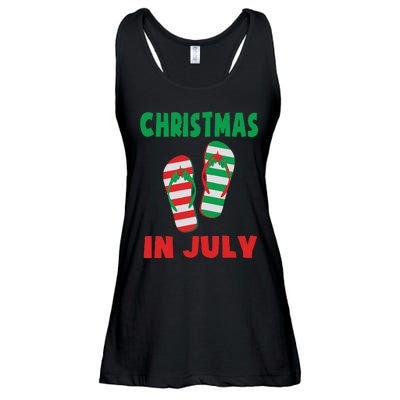 Christmas In July Flip Flop Xmas In July Decorations Party Ladies Essential Flowy Tank