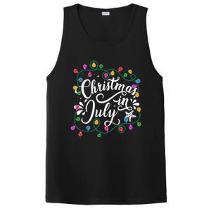 Christmas In July Lights Funny Summer Xmas PosiCharge Competitor Tank