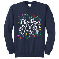 Christmas In July Lights Funny Summer Xmas Sweatshirt