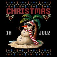 Christmas In July Santa Clause Snowman Beach Vacation Impact Tech Backpack