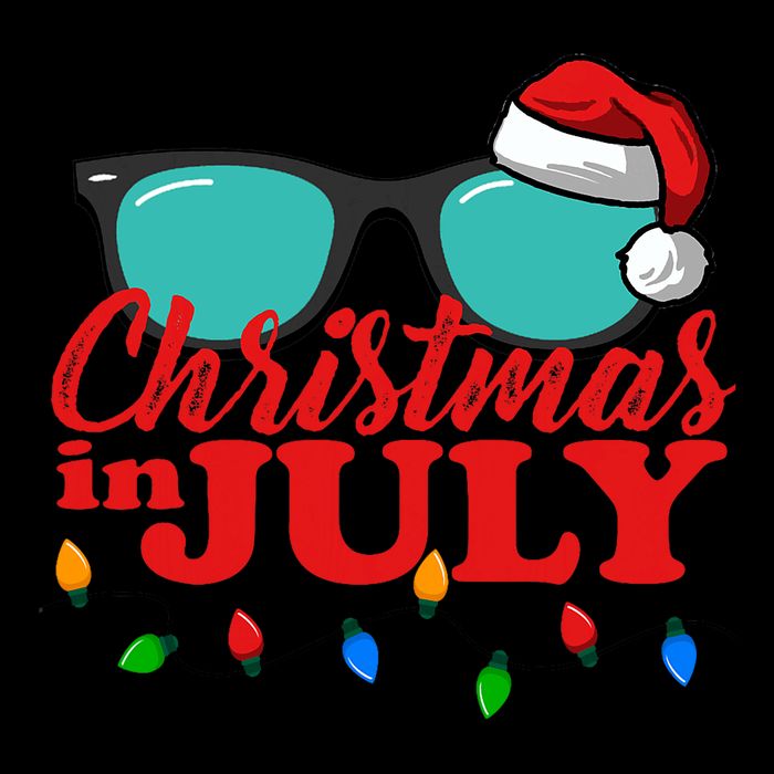 Christmas In July Santa Hat Sunglasses Summer Celebration 16 in Basic Backpack
