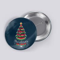 Christmas In July Watermelon Xmas Tree Summer Button