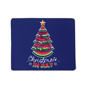 Christmas In July Watermelon Xmas Tree Summer Mousepad