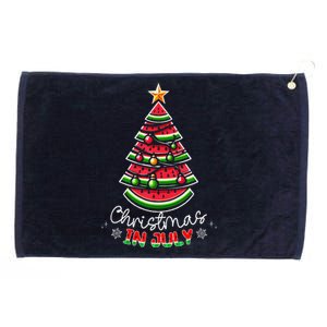 Christmas In July Watermelon Xmas Tree Summer Grommeted Golf Towel