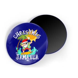 Christmas In Jamaica Dabbing Santa Family Vacation Gift Magnet