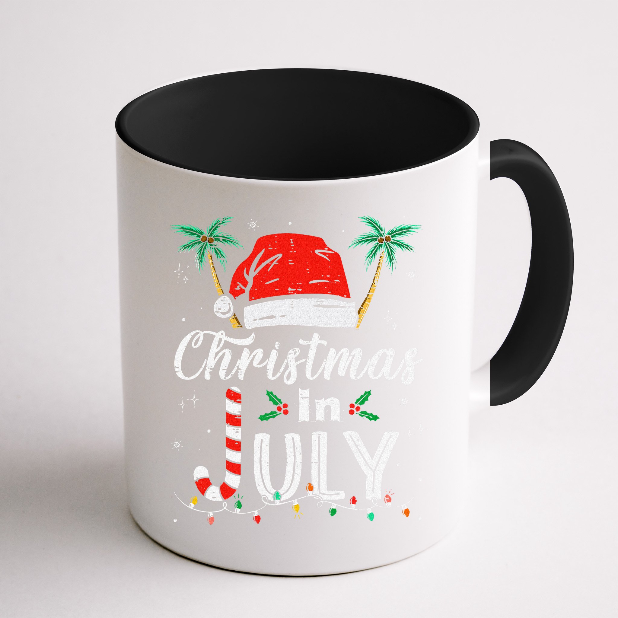 Christmas In July Santa Hat Funny Xmas Mug