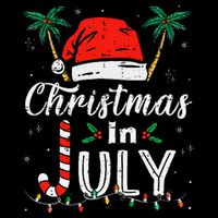 Christmas In July Santa Hat Funny Xmas Wool Snapback Cap