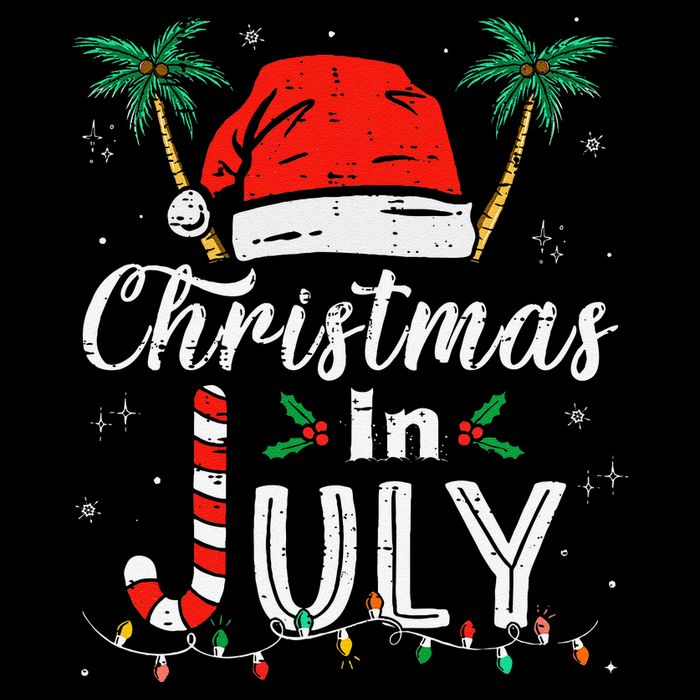 Christmas In July Santa Hat Funny Xmas Wool Snapback Cap