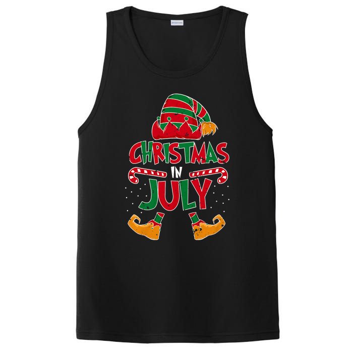 Christmas In July Elf Beach Summer Funny Christmas In July PosiCharge Competitor Tank