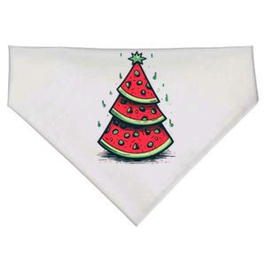 Christmas In July Watermelon Christmas Tre USA-Made Doggie Bandana