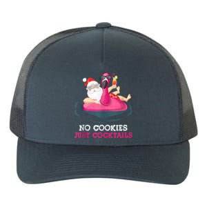 Christmas In July No Cookies Just Cocktails Summer Flamingo Yupoong Adult 5-Panel Trucker Hat