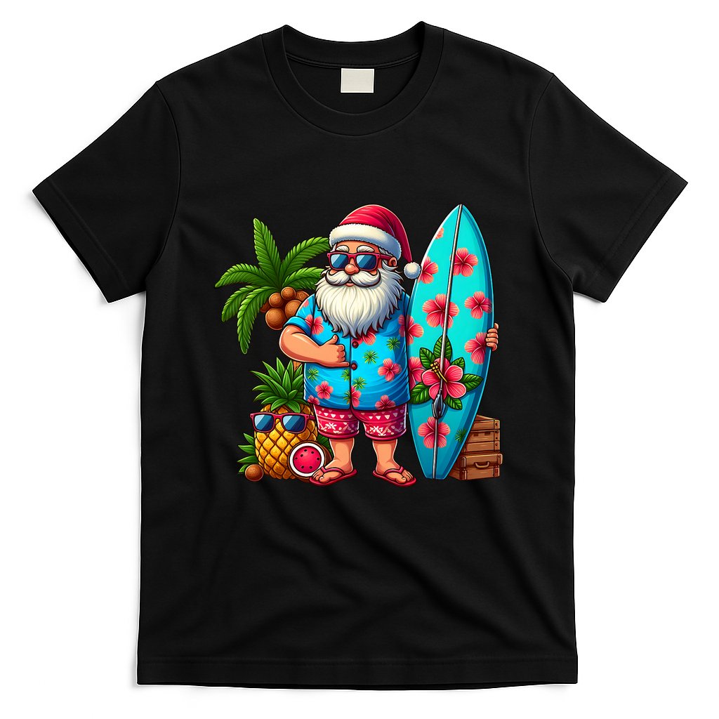 Christmas In July Santa Beach Summer T-Shirt