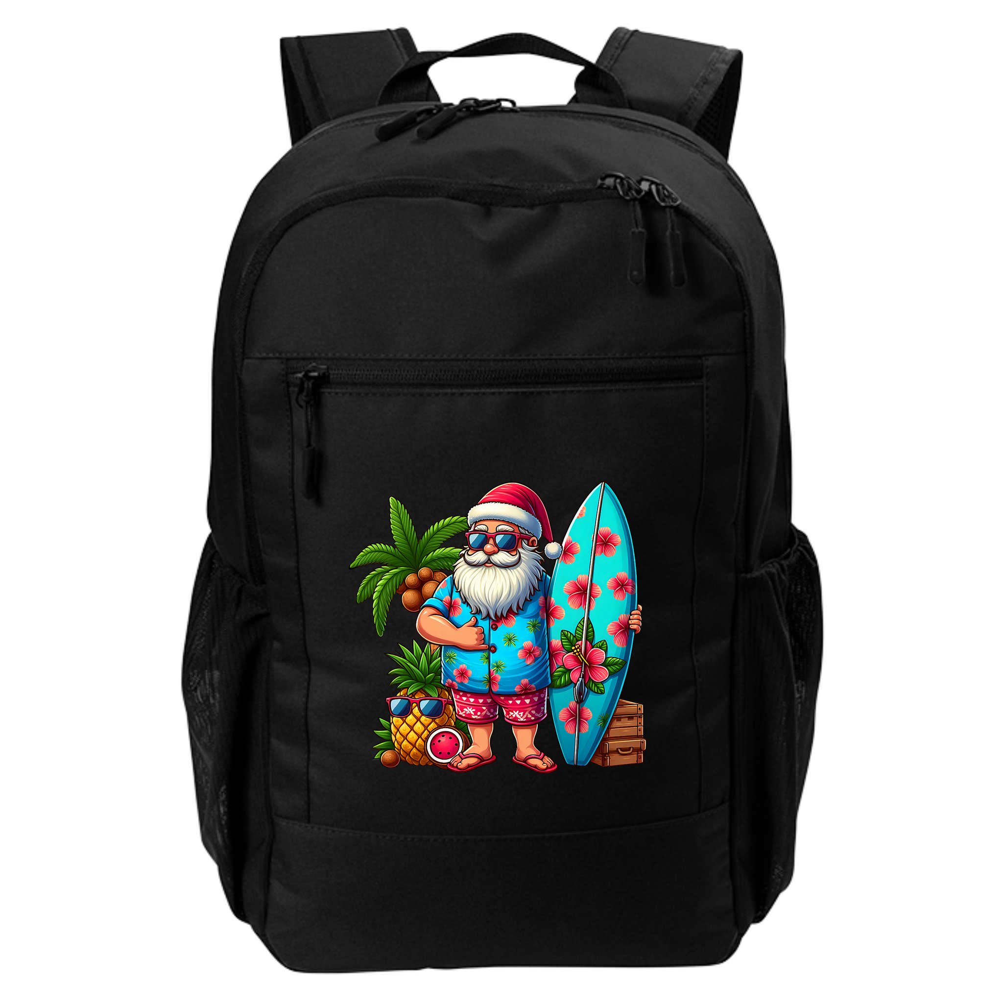 Christmas In July Santa Beach Summer Backpack