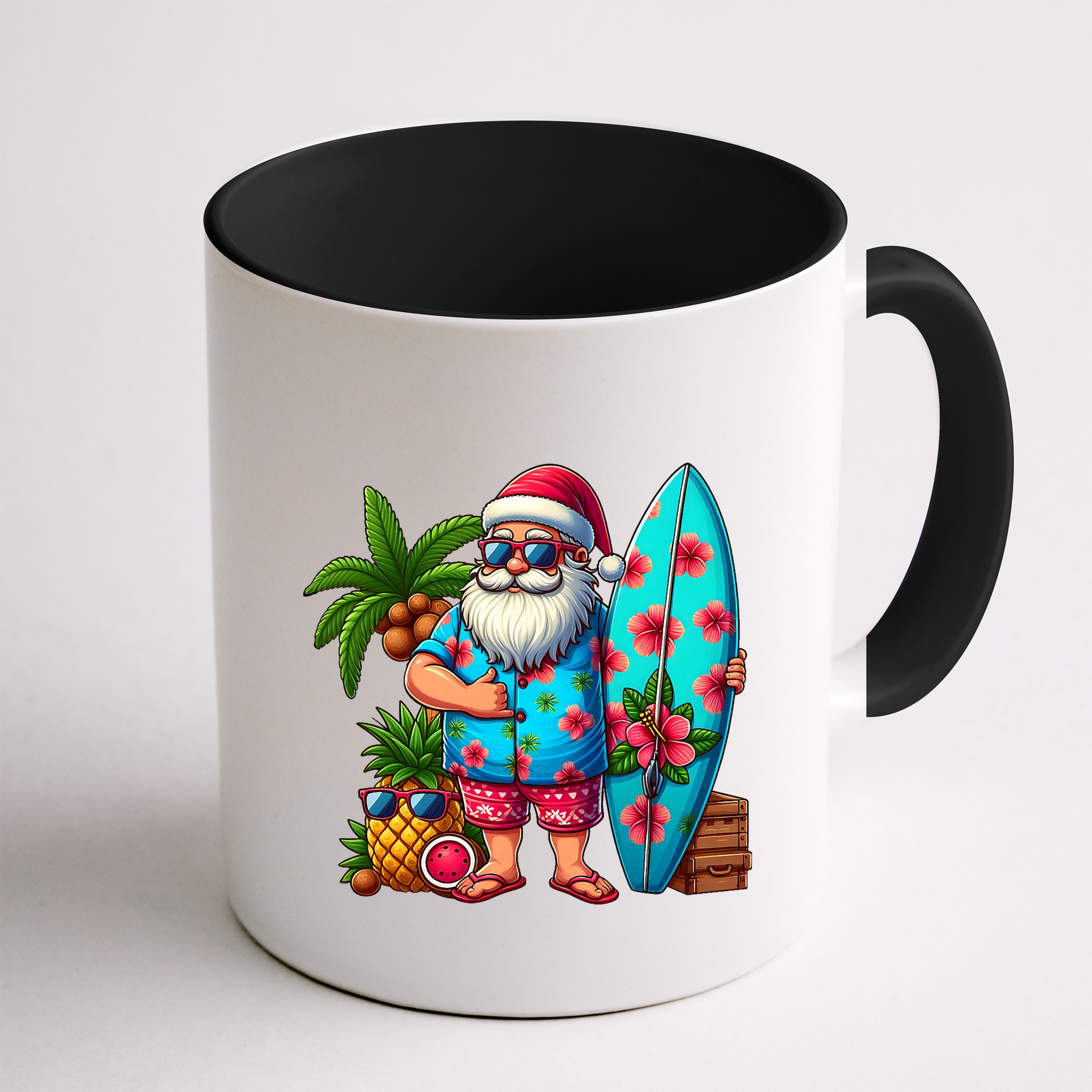 Christmas In July Santa Beach Summer Mug