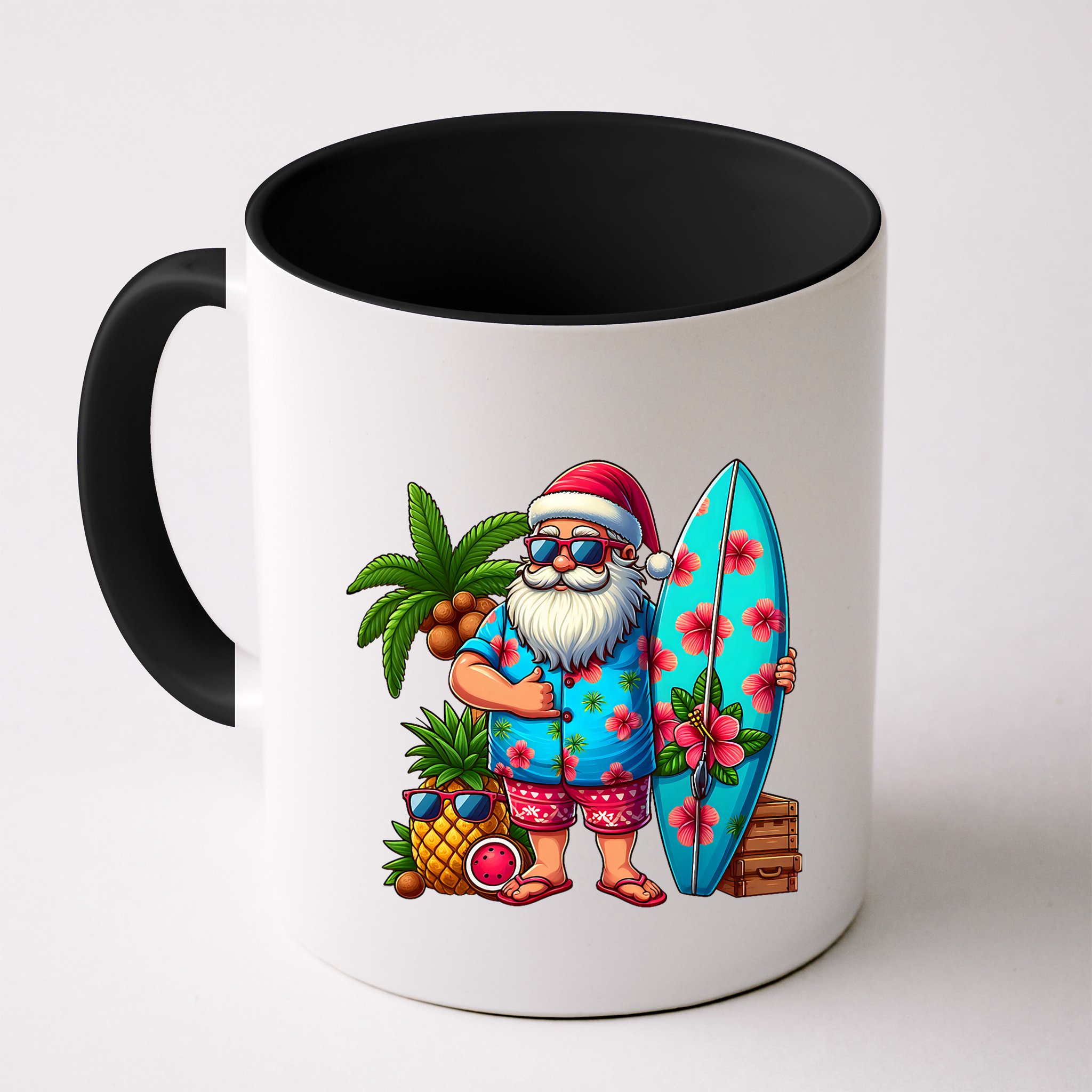 Christmas In July Santa Beach Summer Mug