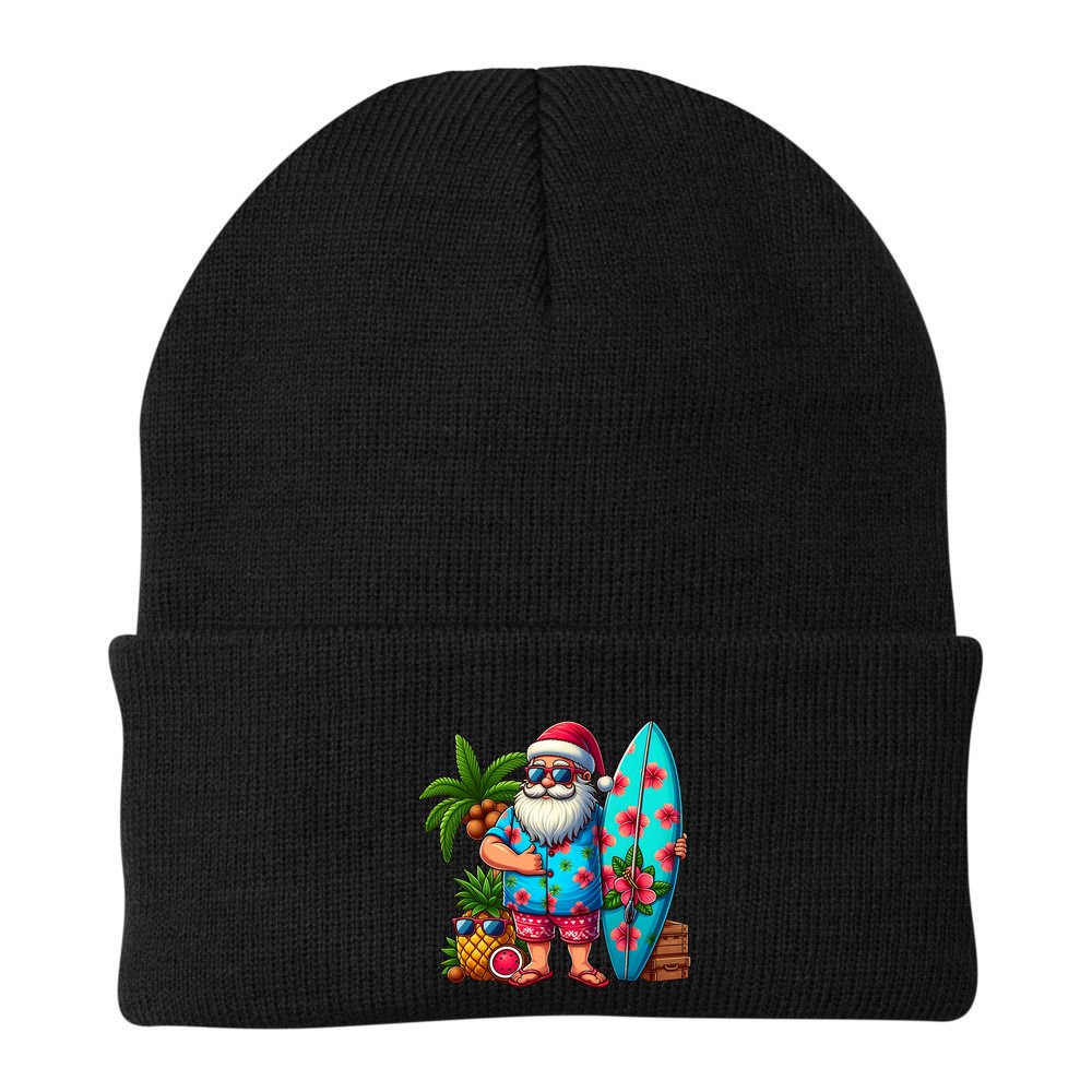 Christmas In July Santa Beach Summer Beanie