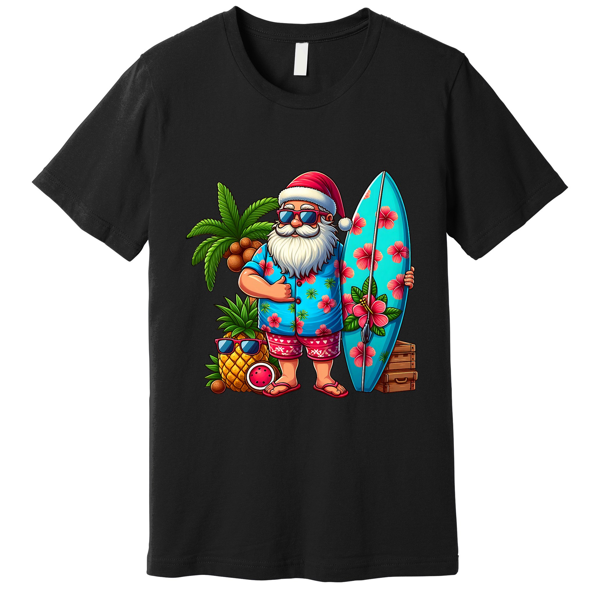 Christmas In July Santa Beach Summer Premium T-Shirt
