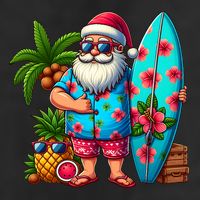 Christmas In July Santa Beach Summer 25L Jumbo Tote