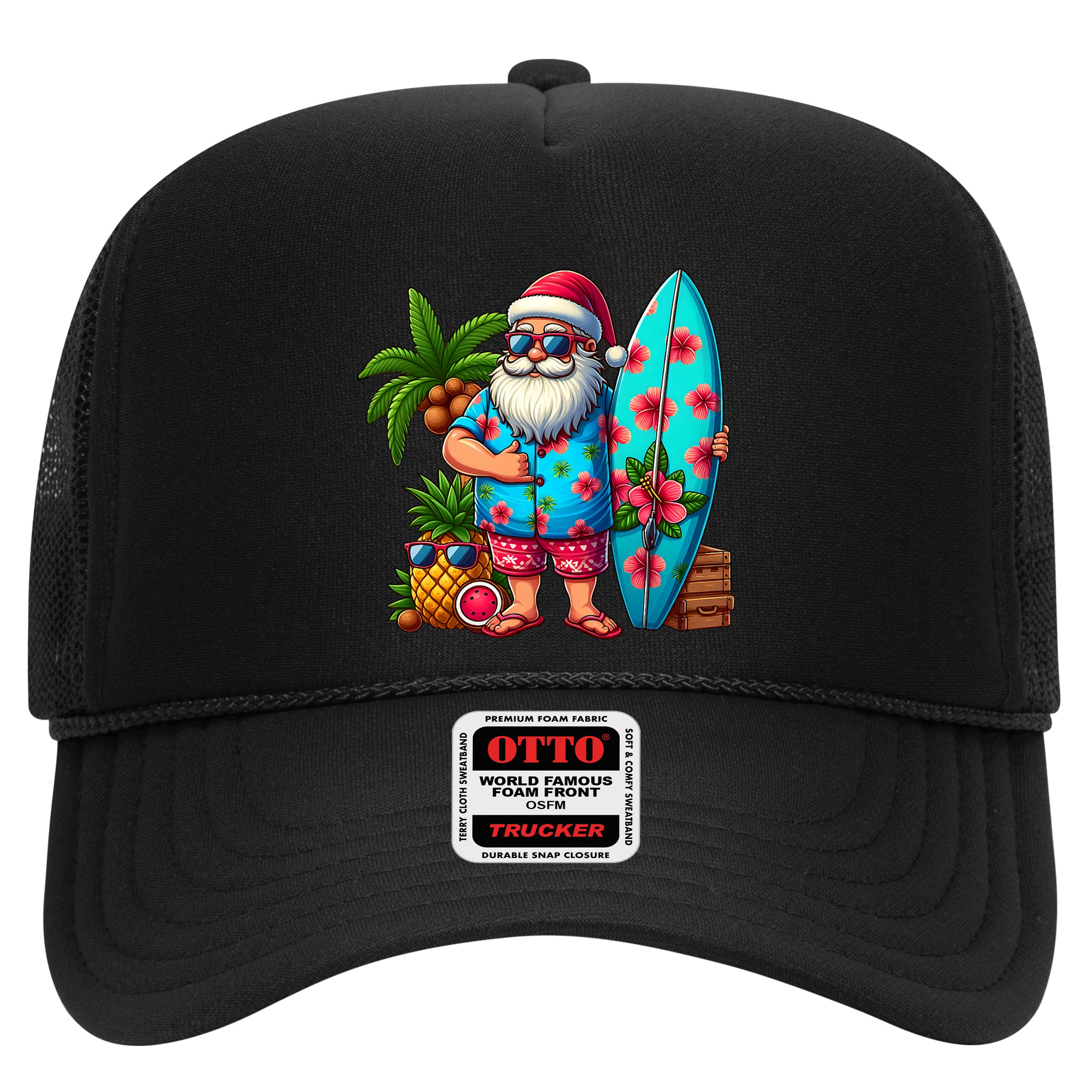 Christmas In July Santa Beach Summer Hat