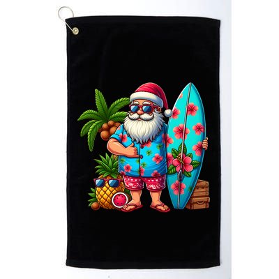 Christmas In July Santa Beach Summer Golf Towel
