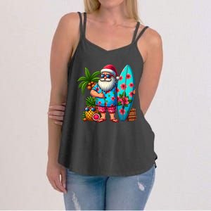 Christmas In July Santa Beach Summer Women's Strappy Tank