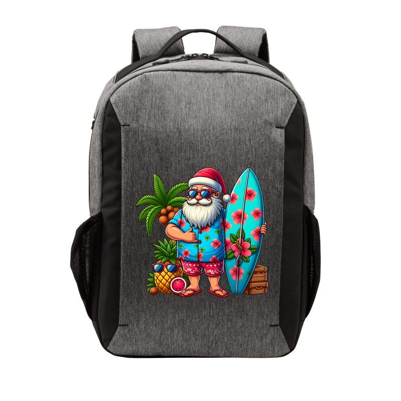 Christmas In July Santa Beach Summer Vector Backpack