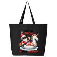 Christmas In July Santa On Unicorn Pool Float Still Naughty 25L Jumbo Tote