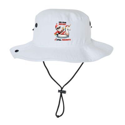Christmas In July Santa On Unicorn Pool Float Still Naughty Bucket Hat