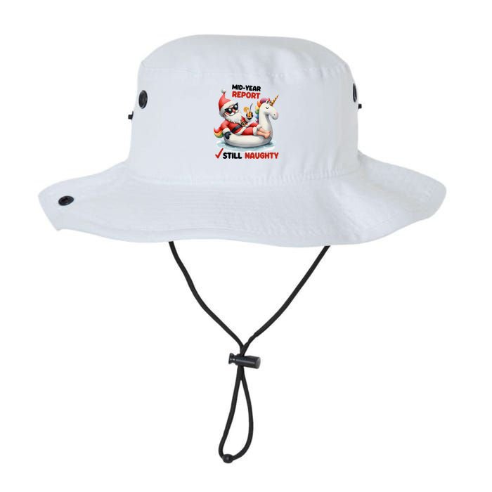Christmas In July Santa On Unicorn Pool Float Still Naughty Bucket Hat