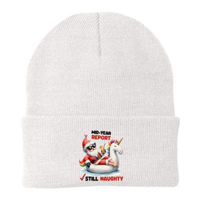 Christmas In July Santa On Unicorn Pool Float Still Naughty Beanie