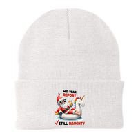 Christmas In July Santa On Unicorn Pool Float Still Naughty Beanie