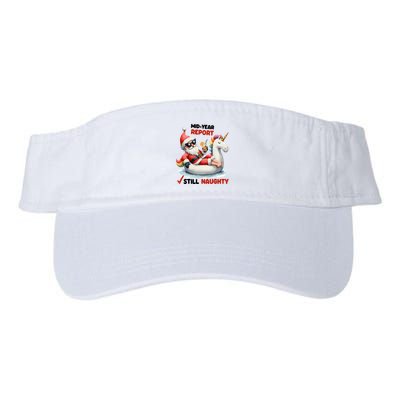 Christmas In July Santa On Unicorn Pool Float Still Naughty Visor