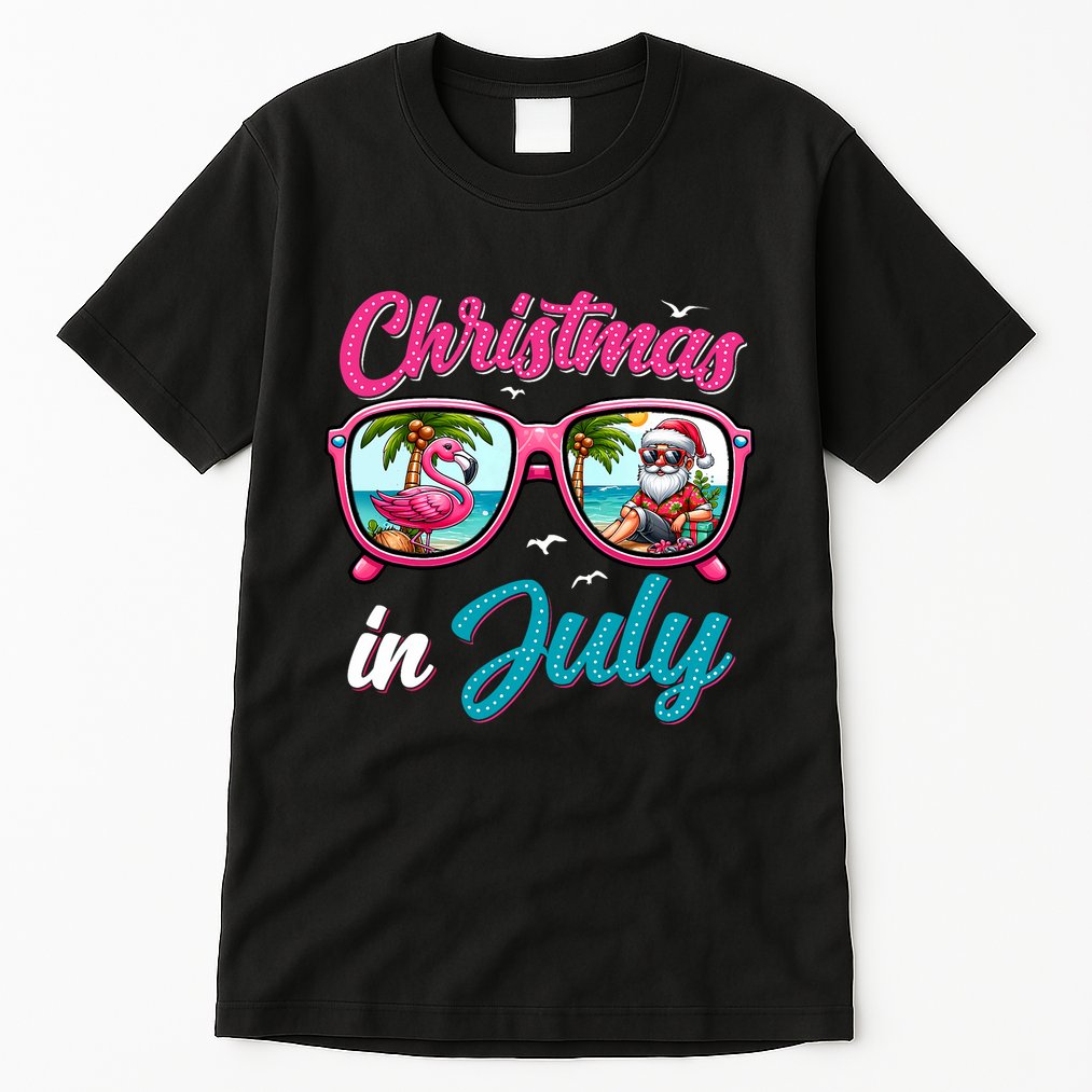 Christmas In July Santa Tall T-Shirt