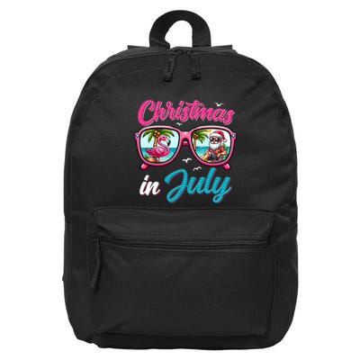 Christmas In July Santa 16 in Basic Backpack