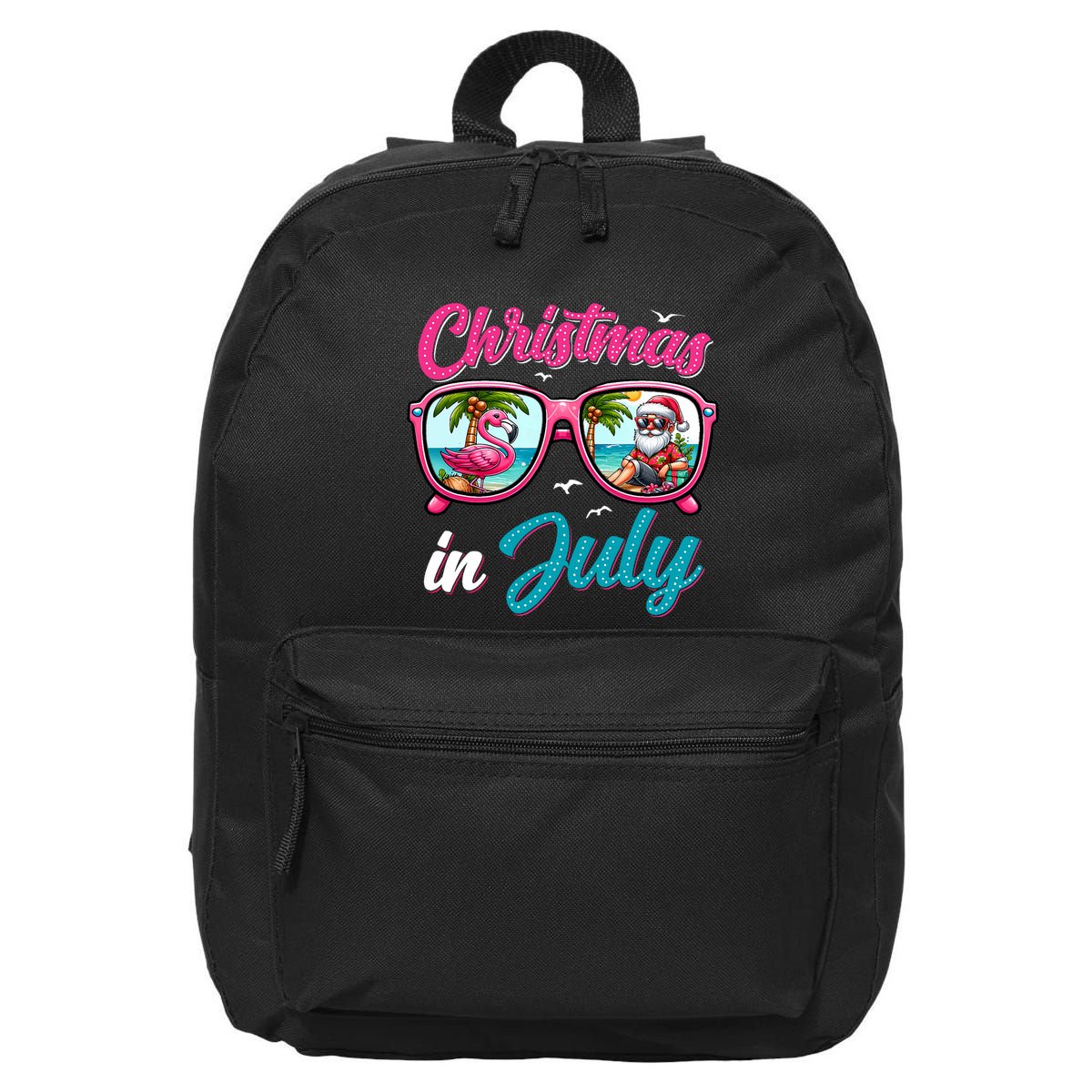 Christmas In July Santa 16 in Basic Backpack